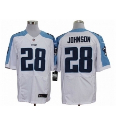 Nike Tennessee Titans 28 Chris Johnson White Elite NFL Jersey Nike Tennessee Titans 28 Chris Johnson White Elite NFL Jersey