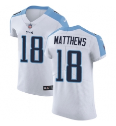 Nike Titans #18 Rishard Matthews White Mens Stitched NFL Vapor Untouchable Elite Jersey Nike Titans #18 Rishard Matthews White Mens Stitched NFL Vapor Untouchable Elite Jersey