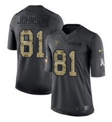Nike Titans #81 Andre Johnson Black Mens Stitched NFL Limited 2016 Salute To Service Jersey Nike Titans #81 Andre Johnson Black Mens Stitched NFL Limited 2016 Salute To Service Jersey