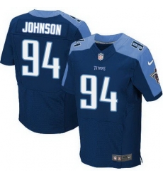 Nike Titans #94 Austin Johnson Navy Blue Alternate Mens Stitched NFL Elite Jersey Nike Titans #94 Austin Johnson Navy Blue Alternate Mens Stitched NFL Elite Jersey