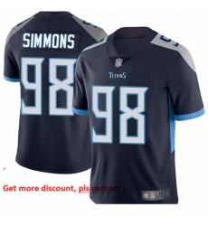 Titans 98 Jeffery Simmons Navy Blue Team Color Youth Stitched Football Vapor Untouchable Limited Jersey Titans 98 Jeffery Simmons Navy Blue Team Color Youth Stitched Football Vapor Untouchable Limited Jersey