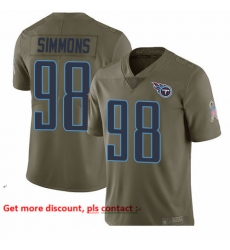 Titans 98 Jeffery Simmons Olive Youth Stitched Football Limited 2017 Salute to Service Jersey Titans 98 Jeffery Simmons Olive Youth Stitched Football Limited 2017 Salute to Service Jersey