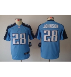 Youth Nike Tennessee Titans 28# Chris Johnson LT Blue Limited Jerseys Youth Nike Tennessee Titans 28# Chris Johnson LT Blue Limited Jerseys
