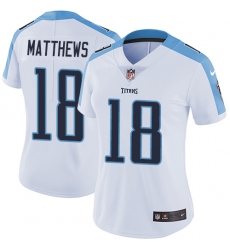 Nike Titans #18 Rishard Matthews White Womens Stitched NFL Vapor Untouchable Limited Jersey Nike Titans #18 Rishard Matthews White Womens Stitched NFL Vapor Untouchable Limited Jersey