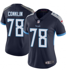 Nike Titans #78 Jack Conklin Navy Blue Alternate Womens Stitched NFL Vapor Untouchable Limited Jersey Nike Titans #78 Jack Conklin Navy Blue Alternate Womens Stitched NFL Vapor Untouchable Limited Jersey