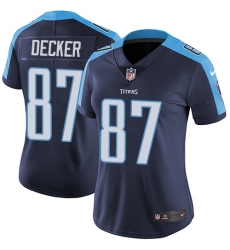 Nike Titans #87 Eric Decker Navy Blue Alternate Womens Stitched NFL Vapor Untouchable Limited Jersey Nike Titans #87 Eric Decker Navy Blue Alternate Womens Stitched NFL Vapor Untouchable Limited Jersey