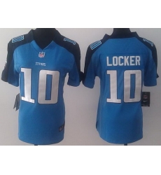 Women Nike Tennessee Titans 10 Jake Locker Light Blue NFL Jerseys Women Nike Tennessee Titans 10 Jake Locker Light Blue NFL Jerseys