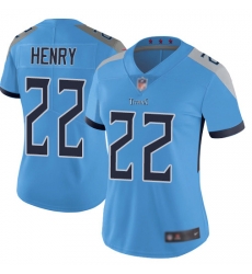 Women Nike Titans 22 Derrick Henry Blue Women New Vapor Untouchable Player Limited Jersey Women Nike Titans 22 Derrick Henry Blue Women New Vapor Untouchable Player Limited Jersey
