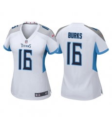 Women Tennessee Titans 16 Treylon Burks White Vapor Untouchable Limited Stitched Football Jersey Women Tennessee Titans 16 Treylon Burks White Vapor Untouchable Limited Stitched Football Jersey