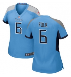 Women Tennessee Titans 6 Nick Folk Light Blue Stitched Football Jersey Run Small Women Tennessee Titans 6 Nick Folk Light Blue Stitched Football Jersey Run Small