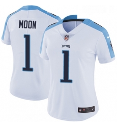 Womens Nike Tennessee Titans 1 Warren Moon White Vapor Untouchable Limited Player NFL Jersey Womens Nike Tennessee Titans 1 Warren Moon White Vapor Untouchable Limited Player NFL Jersey