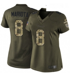 Womens Nike Tennessee Titans 8 Marcus Mariota Elite Green Salute to Service NFL Jersey Womens Nike Tennessee Titans 8 Marcus Mariota Elite Green Salute to Service NFL Jersey