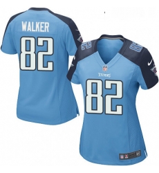 Womens Nike Tennessee Titans 82 Delanie Walker Game Light Blue Team Color NFL Jersey Womens Nike Tennessee Titans 82 Delanie Walker Game Light Blue Team Color NFL Jersey