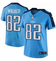 Womens Nike Tennessee Titans 82 Delanie Walker Light Blue Team Color Vapor Untouchable Limited Player NFL Jersey Womens Nike Tennessee Titans 82 Delanie Walker Light Blue Team Color Vapor Untouchable Limited Player NFL Jersey