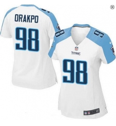 Womens Tennessee Titans #98 Brian Orakpo White Road Stitched NFL Nike Game Jersey Womens Tennessee Titans #98 Brian Orakpo White Road Stitched NFL Nike Game Jersey