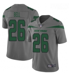 Jets 26 Le 27Veon Bell Gray Men Stitched Football Limited Inverted Legend Jersey Jets 26 Le 27Veon Bell Gray Men Stitched Football Limited Inverted Legend Jersey