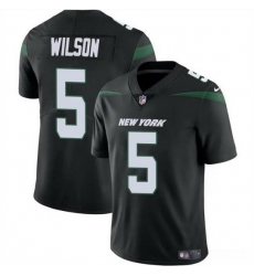 Men New York Jets 5 Garrett Wilson Black Vapor Untouchable Limited Stitched Jersey Men New York Jets 5 Garrett Wilson Black Vapor Untouchable Limited Stitched Jersey