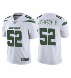 Men New York Jets 52 Jermaine Johnson II 2022 White Vapor Untouchable Limited Stitched jersey Men New York Jets 52 Jermaine Johnson II 2022 White Vapor Untouchable Limited Stitched jersey