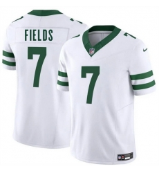 Men New York Jets 7 Justin Fields White 2025 F U S E Vapor Untouchable Limited Stitched Jersey Men New York Jets 7 Justin Fields White 2025 F U S E Vapor Untouchable Limited Stitched Jersey