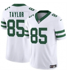 Men New York Jets 85 Mason Taylor White 2025 Draft F U S E  Vapor Untouchable Limited Stitched Jersey