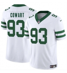 Men New York Jets 93 Byron Cowart White 2025 F U S E Vapor Untouchable Limited Stitched Jersey Men New York Jets 93 Byron Cowart White 2025 F U S E Vapor Untouchable Limited Stitched Jersey