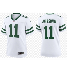 Men New York Jets Jermaine Johnson II #11 White 2024 F U S E Vapor Limited Stitched Jersey Men New York Jets Jermaine Johnson II #11 White 2024 F U S E Vapor Limited Stitched Jersey