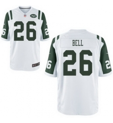 Men Nike Jets 26 Le'Veon Bell White Game Stitched NFL Jersey Men Nike Jets 26 Le'Veon Bell White Game Stitched NFL Jersey