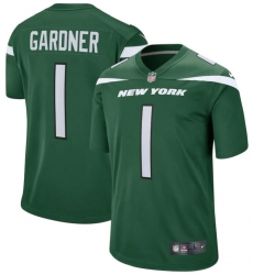Men Nike New York Jets #1 Sauce Gardner Green Vapor Limited Jersey Men Nike New York Jets #1 Sauce Gardner Green Vapor Limited Jersey