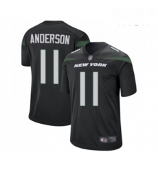 Mens New York Jets 11 Robby Anderson Game Black Alternate Football Jersey Mens New York Jets 11 Robby Anderson Game Black Alternate Football Jersey