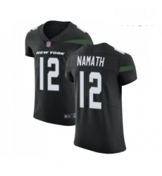 Mens New York Jets 12 Joe Namath Black Alternate Vapor Untouchable Elite Player Football Jersey Mens New York Jets 12 Joe Namath Black Alternate Vapor Untouchable Elite Player Football Jersey