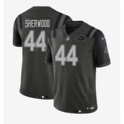 Men's New York Jets #44 Sherwood Black Rivalries Collection Jersey