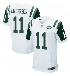 Mens Nike New York Jets 11 Robby Anderson Elite White NFL Jersey Mens Nike New York Jets 11 Robby Anderson Elite White NFL Jersey
