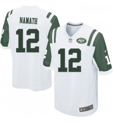Mens Nike New York Jets 12 Joe Namath Game White NFL Jersey Mens Nike New York Jets 12 Joe Namath Game White NFL Jersey