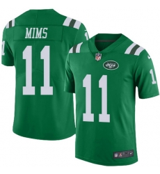 Nike Jets 11 Denzel Mim Green Men Stitched NFL Limited Rush Jersey Nike Jets 11 Denzel Mim Green Men Stitched NFL Limited Rush Jersey