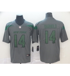 Nike Jets 14 Sam Darnold Gray Inverted Legend Limited Jersey Nike Jets 14 Sam Darnold Gray Inverted Legend Limited Jersey