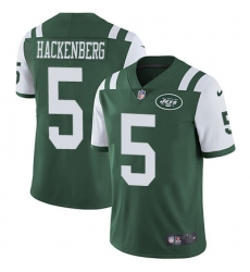Nike Jets #5 Christian Hackenberg Green Team Color Mens Stitched NFL Vapor Untouchable Limited Jersey Nike Jets #5 Christian Hackenberg Green Team Color Mens Stitched NFL Vapor Untouchable Limited Jersey