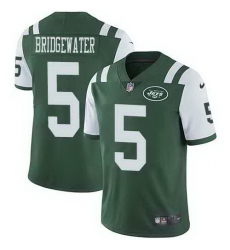 Nike Jets 5 Teddy Bridgewater Green Vapor Untouchable Limited Jersey Nike Jets 5 Teddy Bridgewater Green Vapor Untouchable Limited Jersey