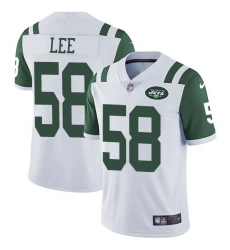 Nike Jets #58 Darron Lee White Mens Stitched NFL Vapor Untouchable Limited Jersey Nike Jets #58 Darron Lee White Mens Stitched NFL Vapor Untouchable Limited Jersey