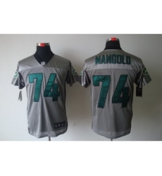 Nike New York Jets 74 Nick Mangold Grey Elite Shadow NFL Jersey Nike New York Jets 74 Nick Mangold Grey Elite Shadow NFL Jersey