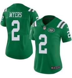 Nike Jets 2 Jason Myers Green Womens Stitched NFL Limited Rush Jersey Nike Jets 2 Jason Myers Green Womens Stitched NFL Limited Rush Jersey