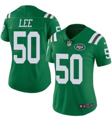 Nike Jets #50 Darron Lee Green Womens Stitched NFL Limited Rush Jersey Nike Jets #50 Darron Lee Green Womens Stitched NFL Limited Rush Jersey