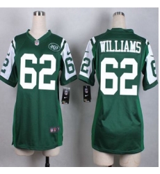 Women New Jets #62 Leonard Williams Green Team Color Stitched NFL Elite Jersey Women New Jets #62 Leonard Williams Green Team Color Stitched NFL Elite Jersey