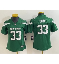 Women New York Jets 33 Dalvin Cook Green Vapor Untouchable Limited Stitched Football Jersey Run Small Women New York Jets 33 Dalvin Cook Green Vapor Untouchable Limited Stitched Football Jersey Run Small