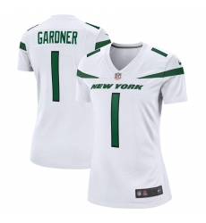 Women New York Jets Sauce Gardner #1 White Vapor Untouchable Limited Jersey Women New York Jets Sauce Gardner #1 White Vapor Untouchable Limited Jersey