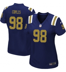 Women's Nike New York Jets #98 Quinton Coples Game Navy Blue Alternate NFL Women's Nike New York Jets #98 Quinton Coples Game Navy Blue Alternate NFL