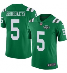 Nike Jets #5 Teddy Bridgewater Green Youth Stitched NFL Limited Rush Jersey Nike Jets #5 Teddy Bridgewater Green Youth Stitched NFL Limited Rush Jersey