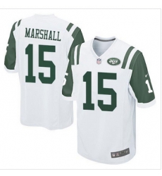 Youth New Jets #15 Brandon Marshall White Stitched NFL Elite Jersey Youth New Jets #15 Brandon Marshall White Stitched NFL Elite Jersey