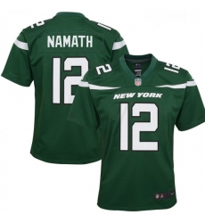Youth New York Jets 12 Joe Namath NikeRetired Player Game Jersey Green Youth New York Jets 12 Joe Namath NikeRetired Player Game Jersey Green