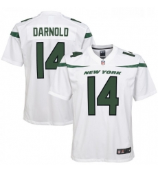 Youth New York Jets 14 Sam Darnold Nike Game Jersey White 2 Youth New York Jets 14 Sam Darnold Nike Game Jersey White 2