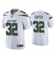 Youth New York Jets 32 Michael Carter 2021 White Vapor Untouchable Limited Stitched Jersey Youth New York Jets 32 Michael Carter 2021 White Vapor Untouchable Limited Stitched Jersey